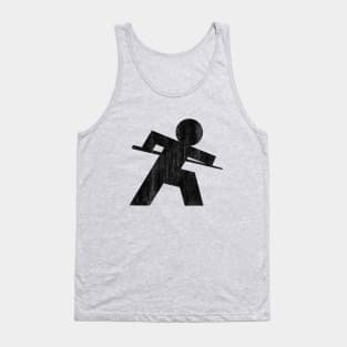 Stick Person Playing Billiards Tank Top